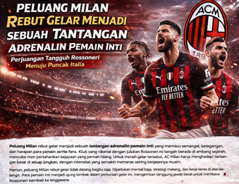 Peluang Milan Rebut Gelar