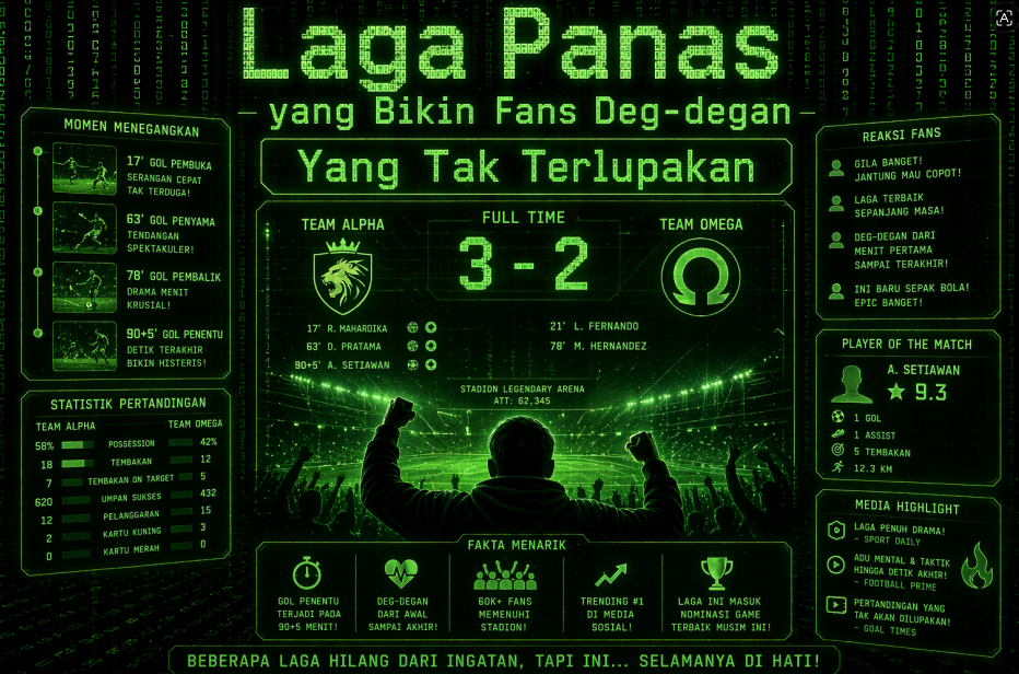 Laga Panas yang Bikin Fans