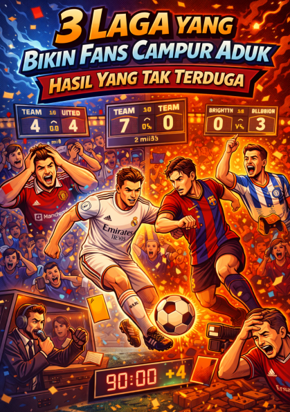 3 Laga yang Bikin Fans Campur