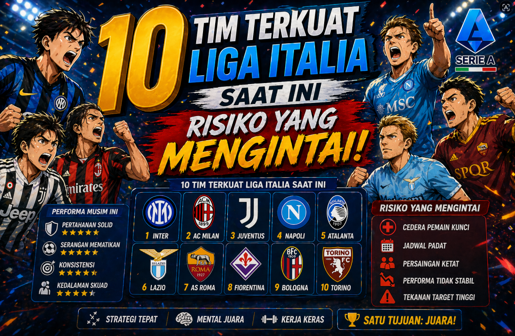 10 Tim Terkuat Liga Italia