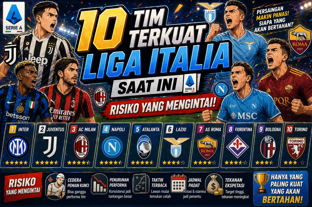 10 Tim Terkuat Liga Italia