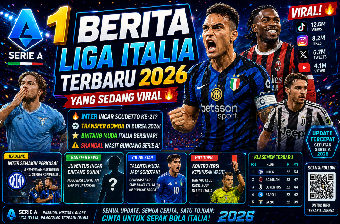 1 Berita Liga Italia Terbaru 2026