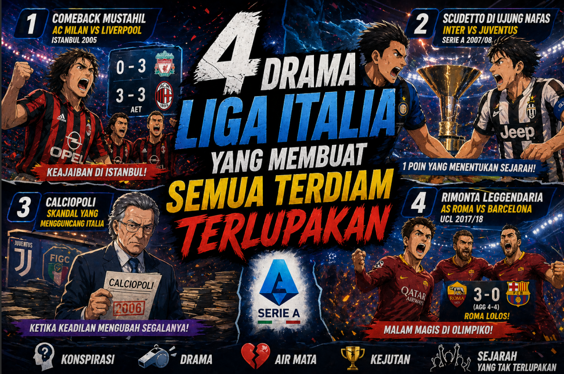 4 Drama Liga Italia yang Membuat