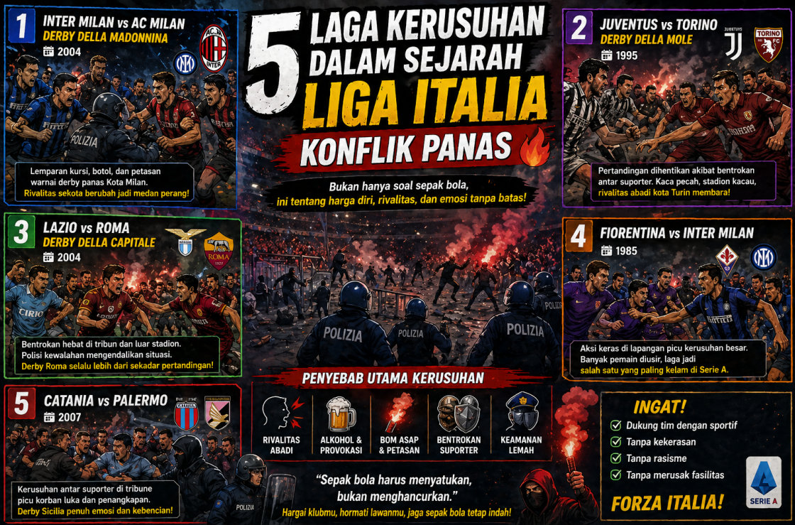 5 Laga Kerusuhan dalam Sejarah