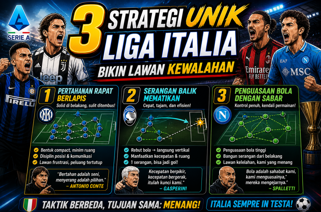 3 Strategi Unik Liga Italia