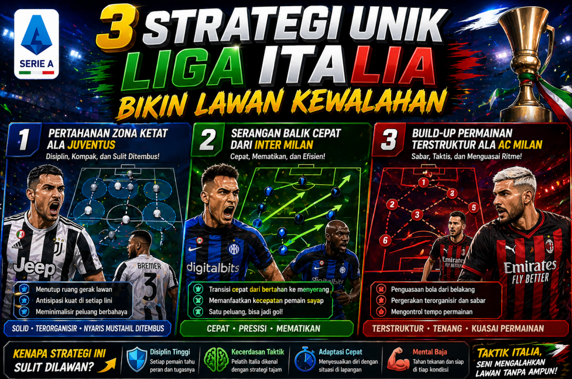 3 Strategi Unik Liga Italia