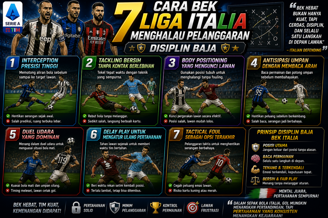 7 Cara Bek Liga Italia
