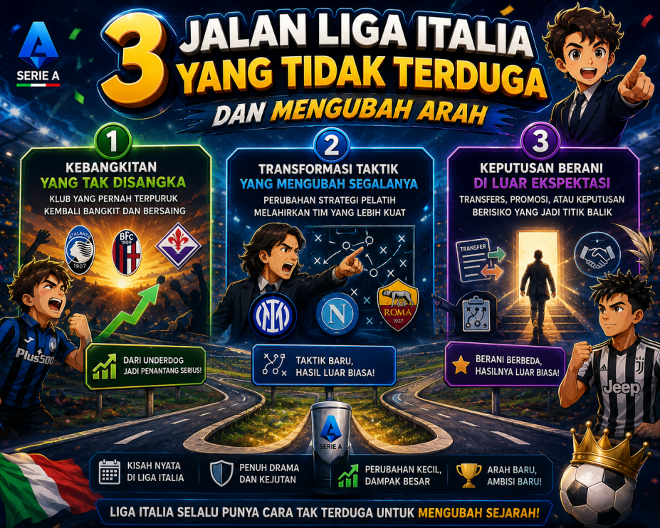 3 Jalan Liga Italia yang Tidak Terduga