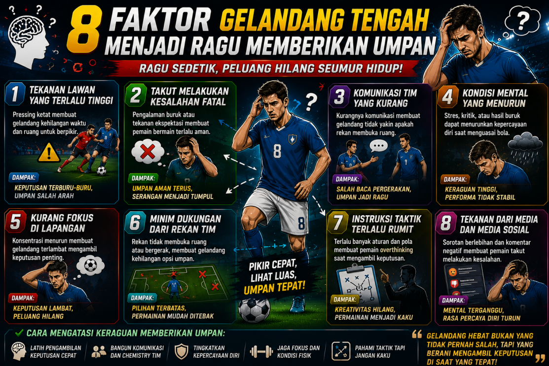 8 Faktor Gelandang Tengah