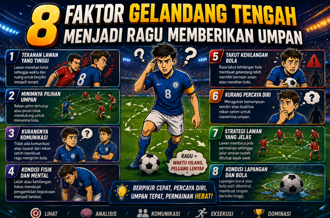 8 Faktor Gelandang Tengah