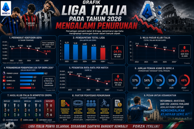 Grafik Liga Italia Pada Tahun 2026