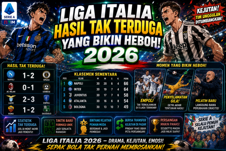 Liga Italia Hasil Tak Terduga