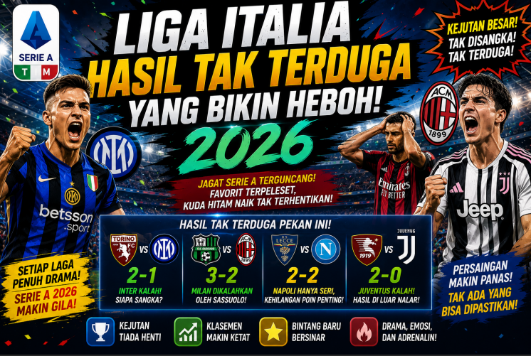 Liga Italia Hasil Tak Terduga