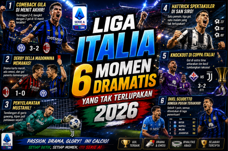 Liga Italia 6 Momen Dramatis