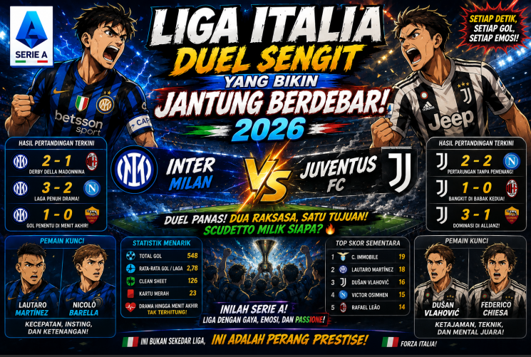 Liga Italia Duel Sengit