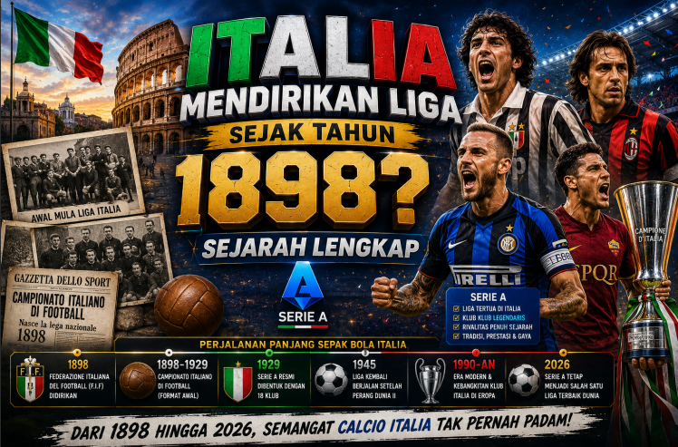 Italia Mendirikan Liga Sejak Tahun