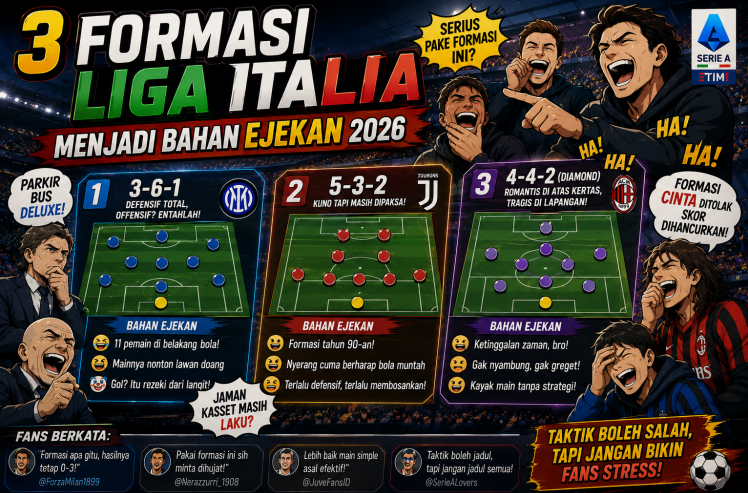 3 Formasi Liga Italia
