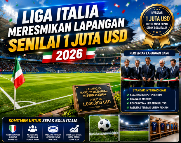 Liga Italia Meresmikan Lapangan