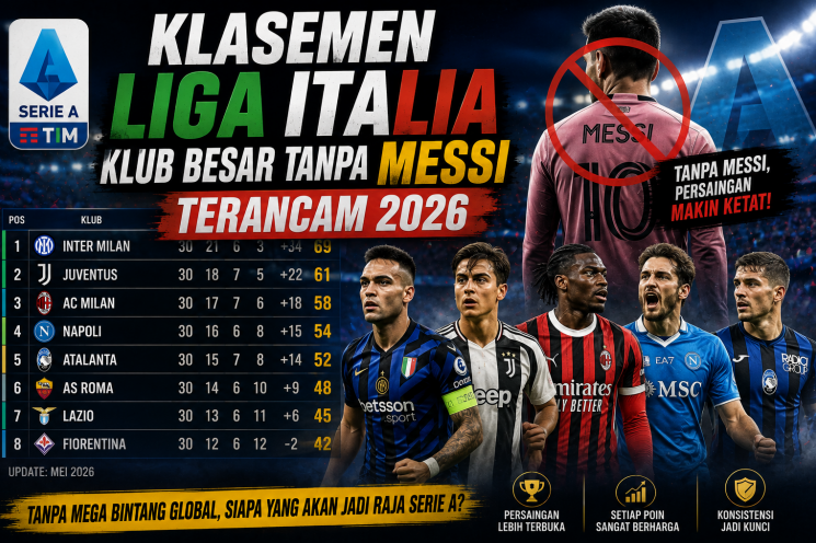Klasemen Liga Italia Klub Besar