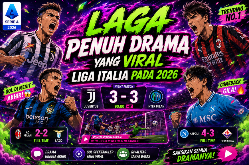 Laga Penuh Drama yang Viral