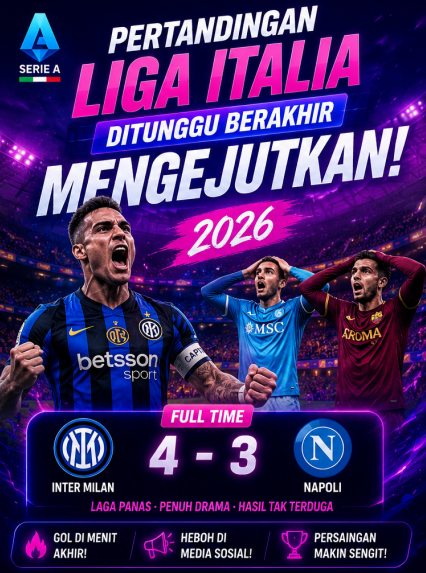 Pertandingan Liga Italia Ditunggu
